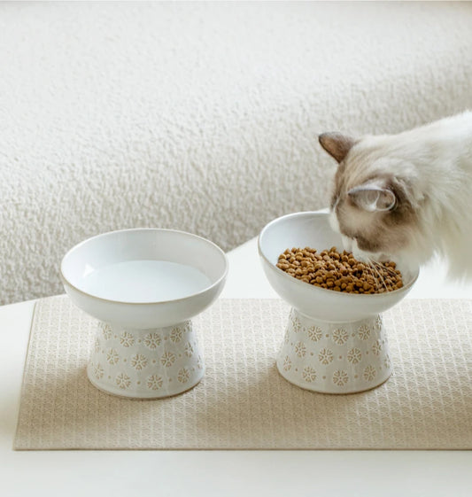 Ceramic Bowl for Cats Dogs Pet Feeders Drinking Water