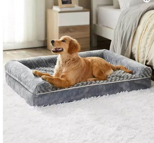 Luxury Dog Bed Memory Foam Mat Dog Accessories Waterproof All Season Universal Machine Washable Bed for Dog Bed Medium Size Dog