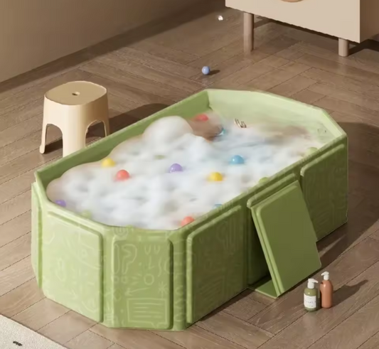 Durable Pet Tub Multifunctional Extended Shower Tub Animal Puppy Collapsible Tubs with Non-slip Base Colored Sphere Easy Store